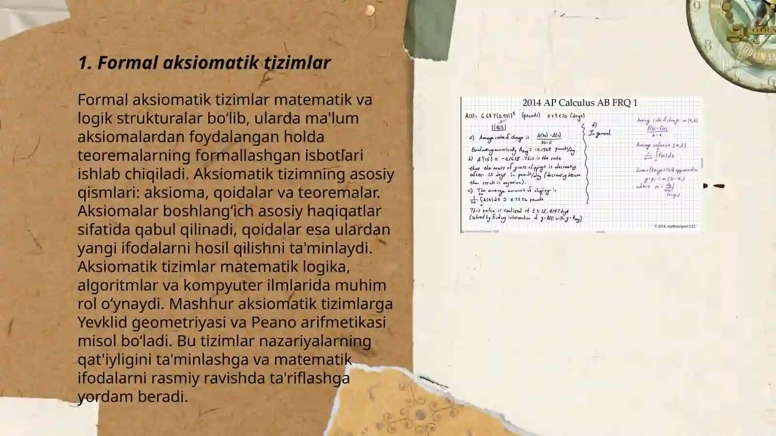 Formal aksiomatik tizimlar 3