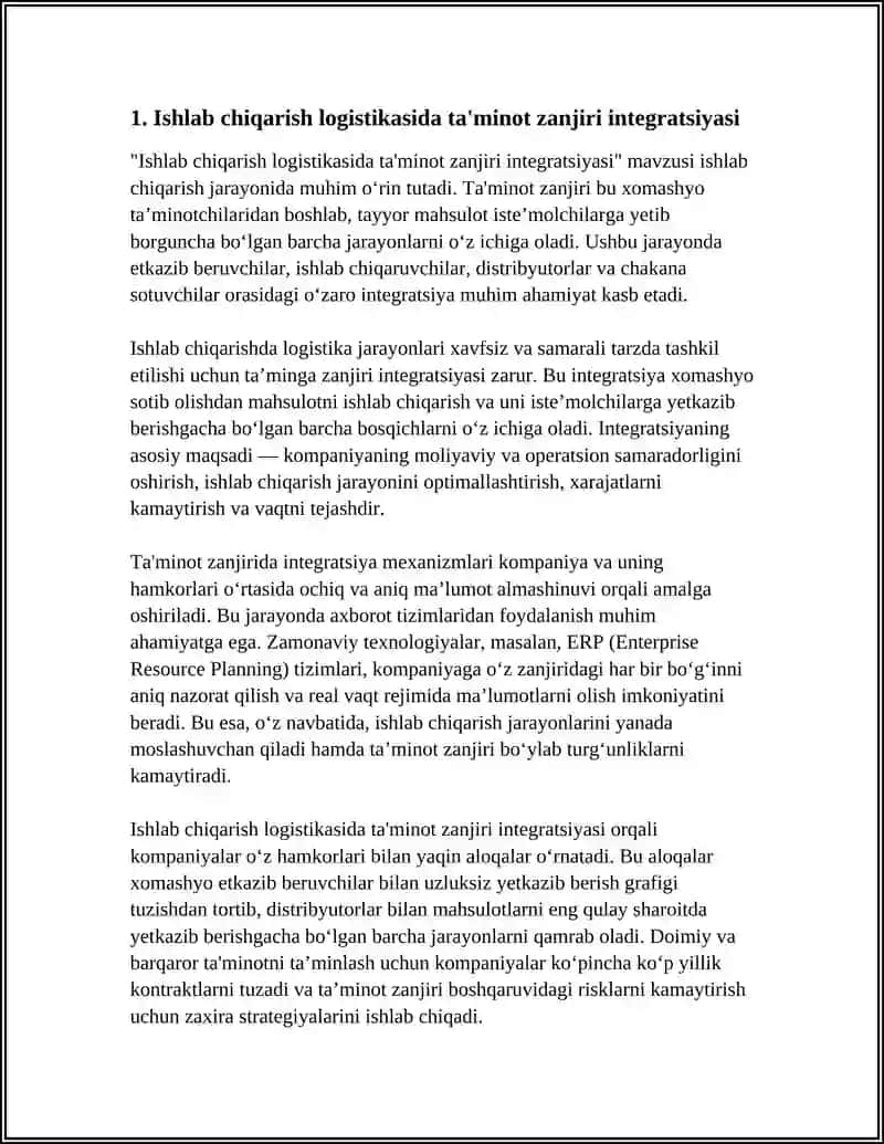 ISHLAB CHIQARISH LOGISTIKASI 3