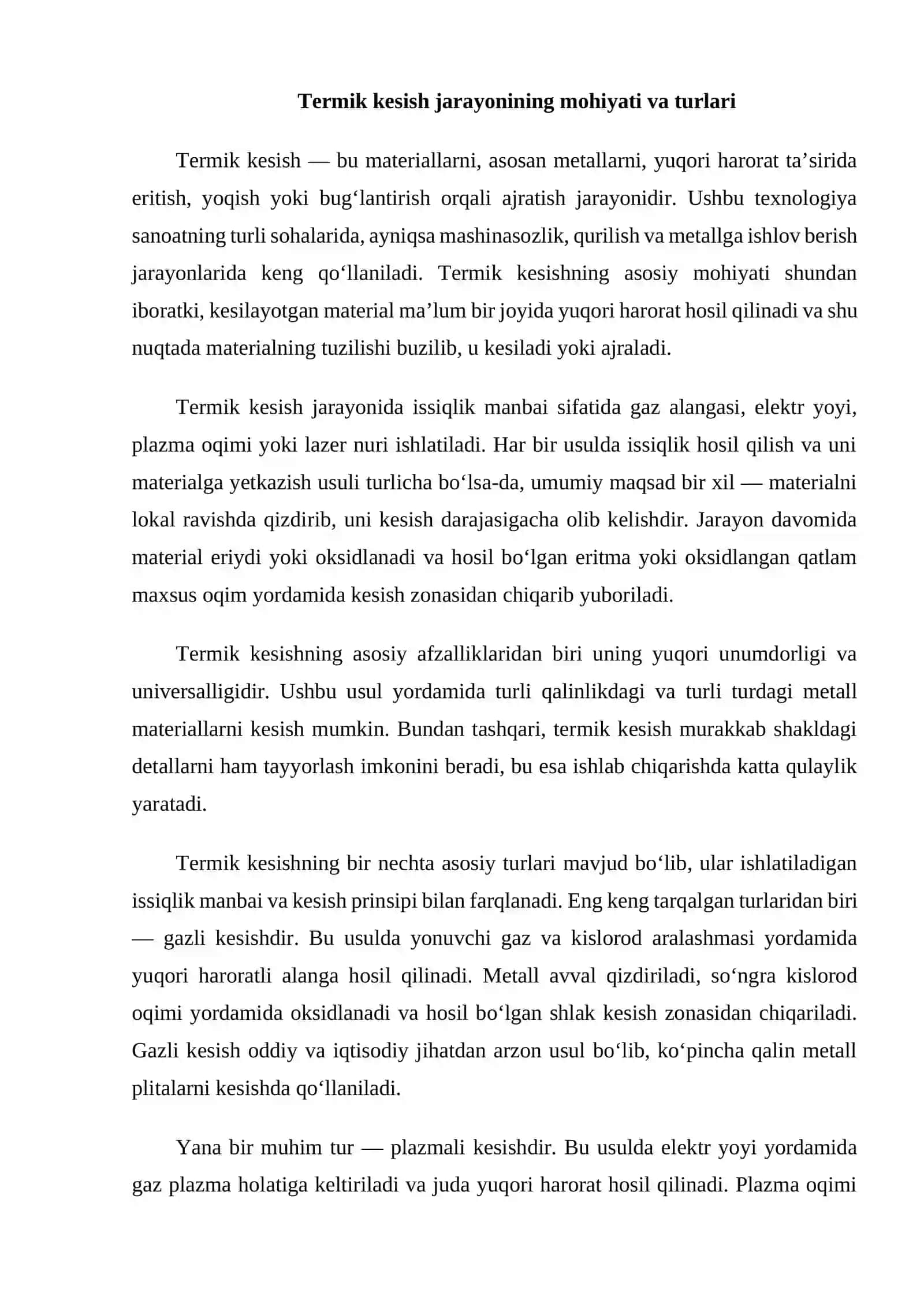 Termik kesish 3