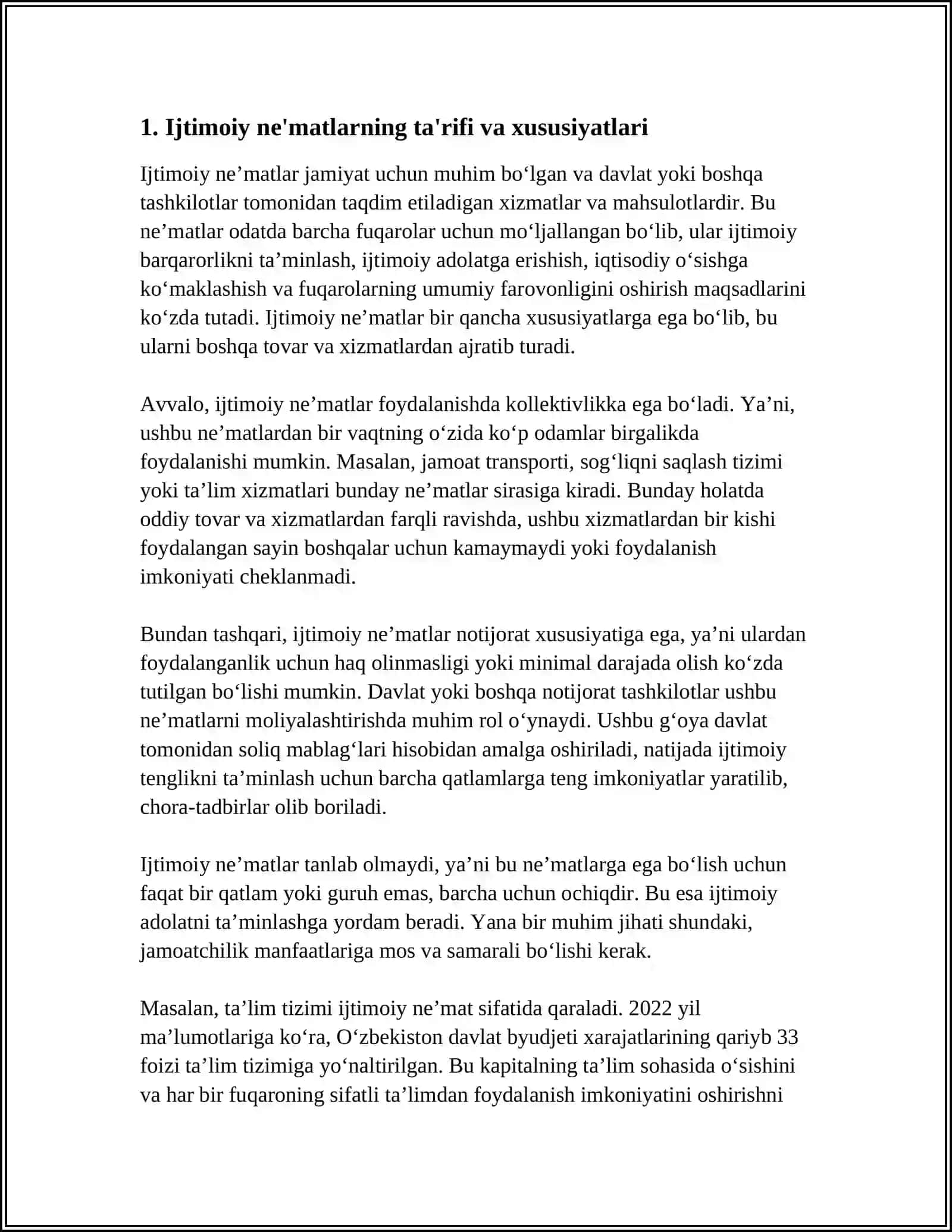 IJTIMOIY NE'MAT 3