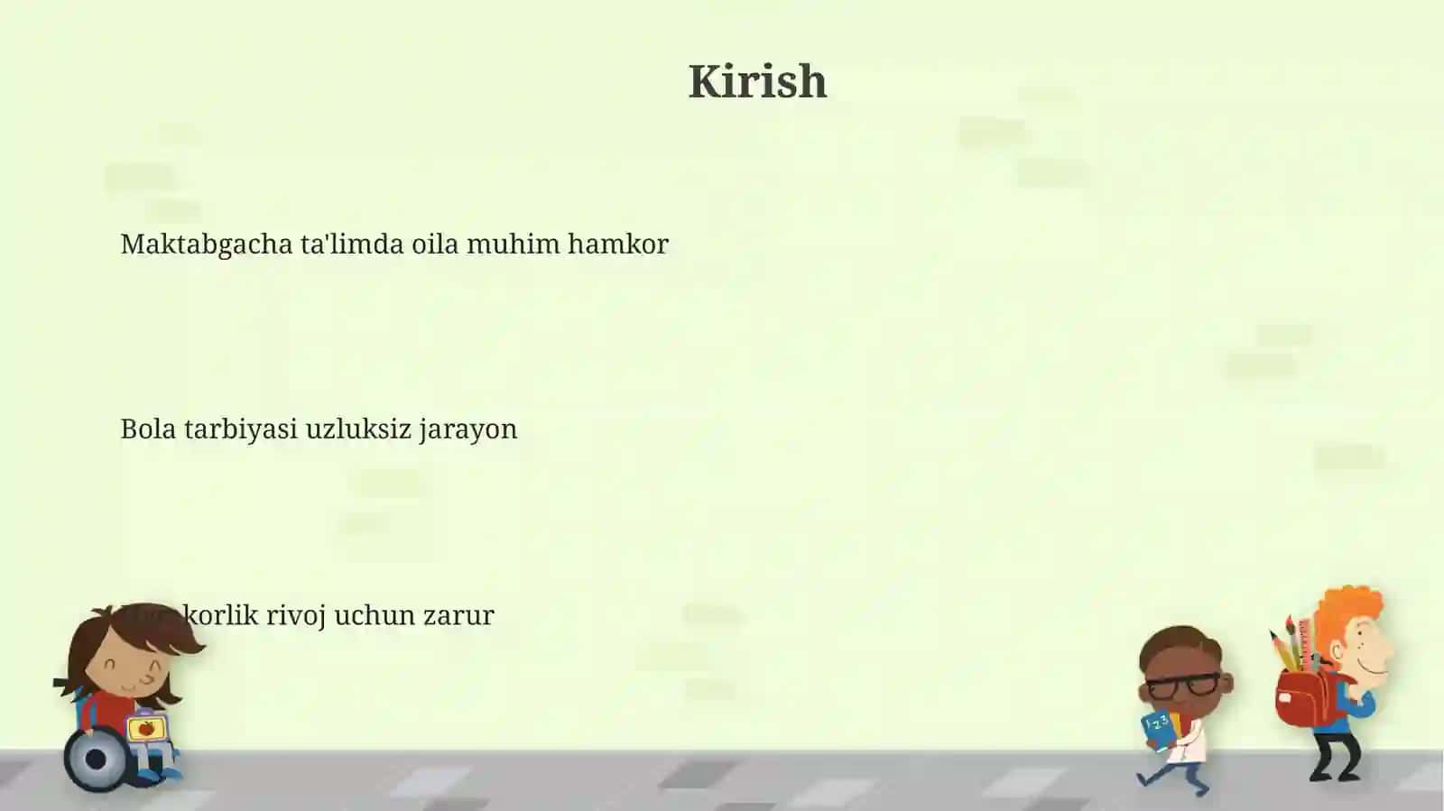 Maktabgacha ta`limda oila muhim hamkor 3