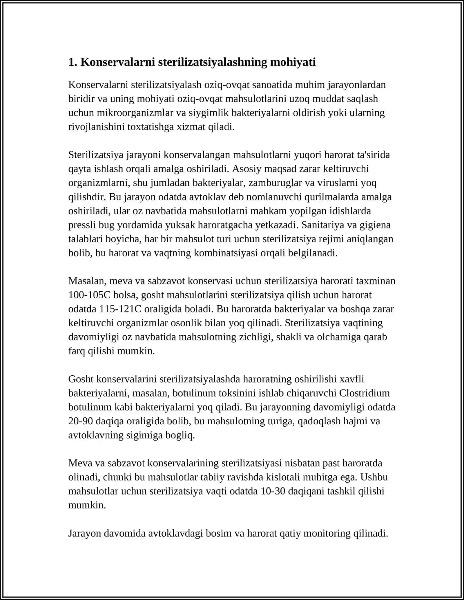KONSERVALARNI STERILIZATSIYALASH 3