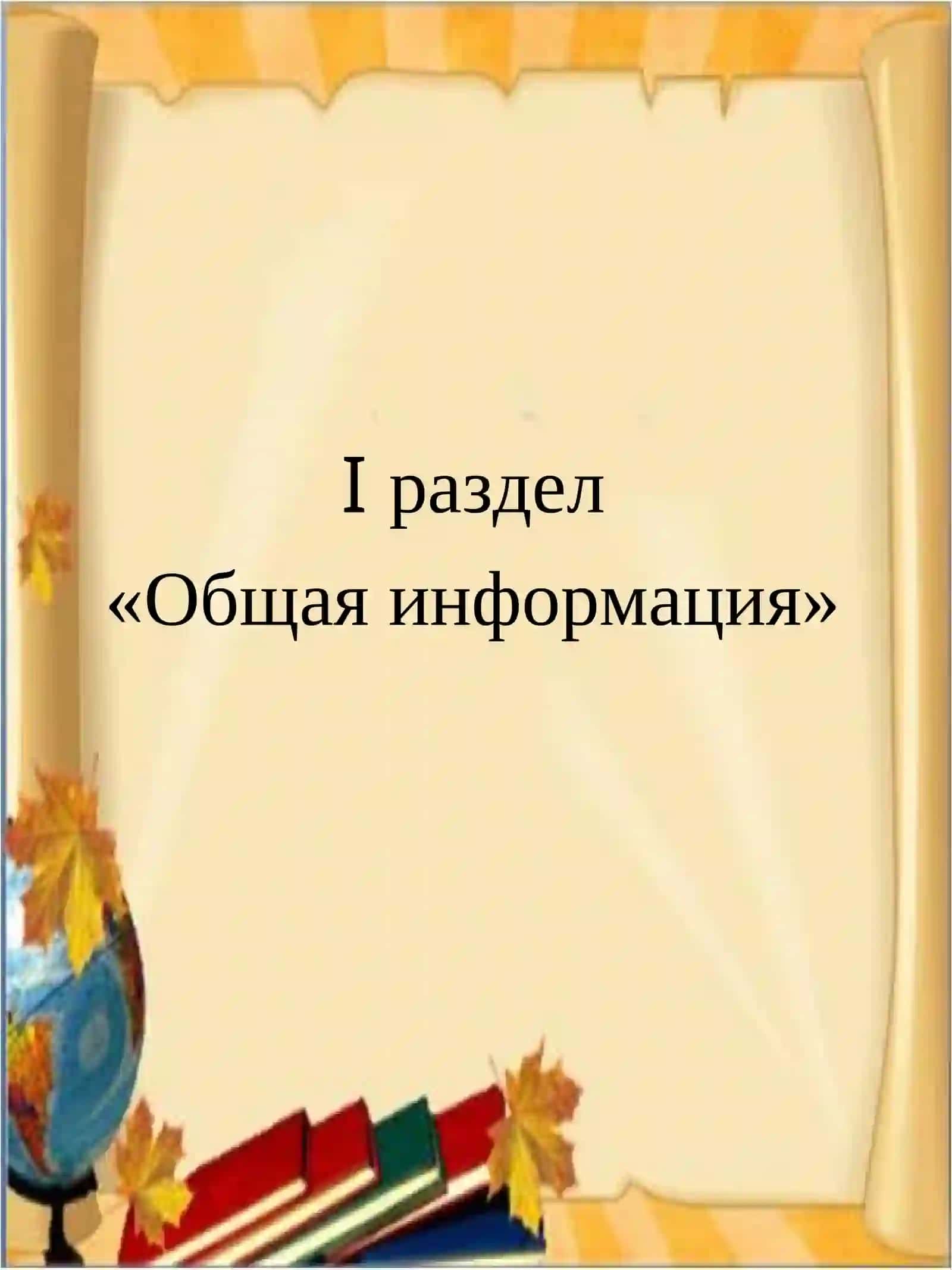 Общая информация 3