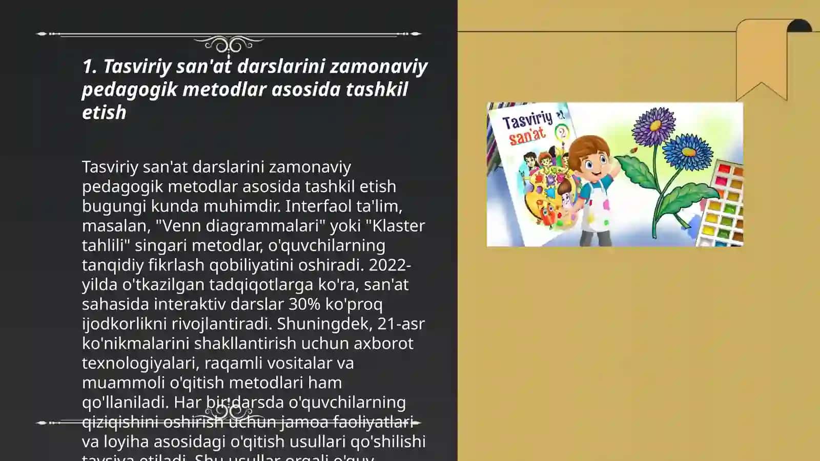 Tasviriy san'at ta'limining ozgaruvchan yutuqlari 3