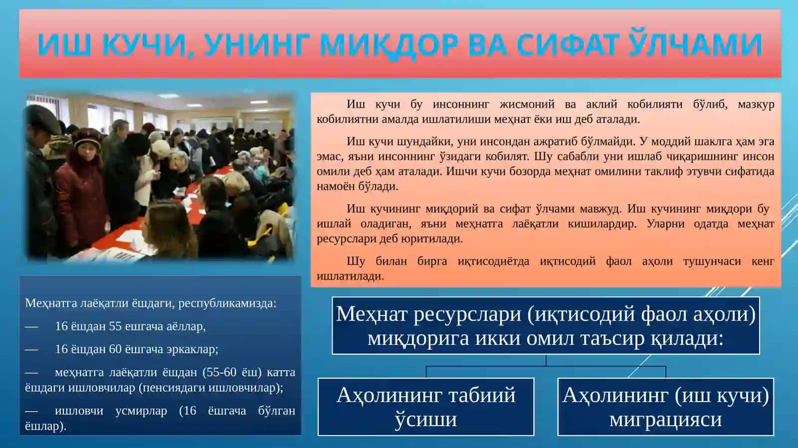 Ишсизлик тўғрисидаги турли ҳил назариялар 3