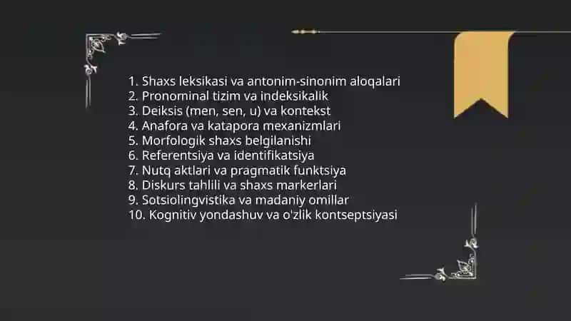 Shaxs tematikasi va praqmatikasi 3