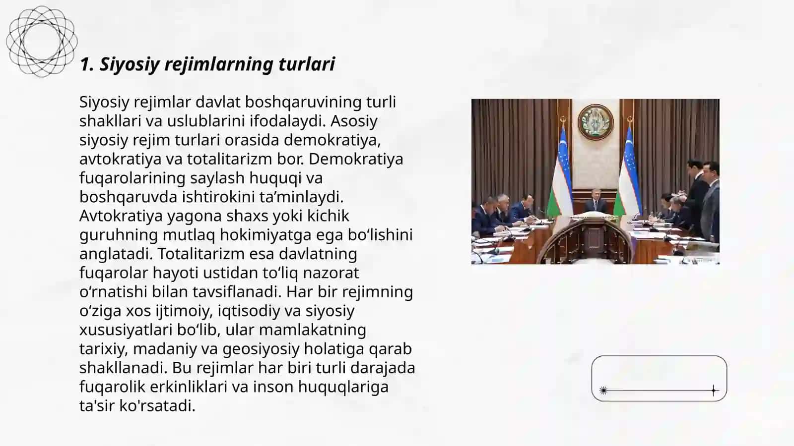 Siyosiy rejimlarning turlari 3