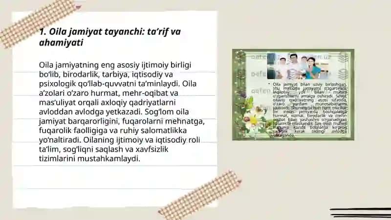 Oila jamiyat tayanchi 3