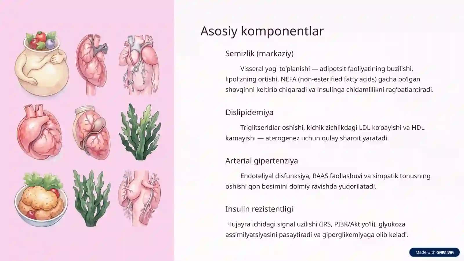Metabolik sindrom: biokimyoviy asoslar va asoratlar 3