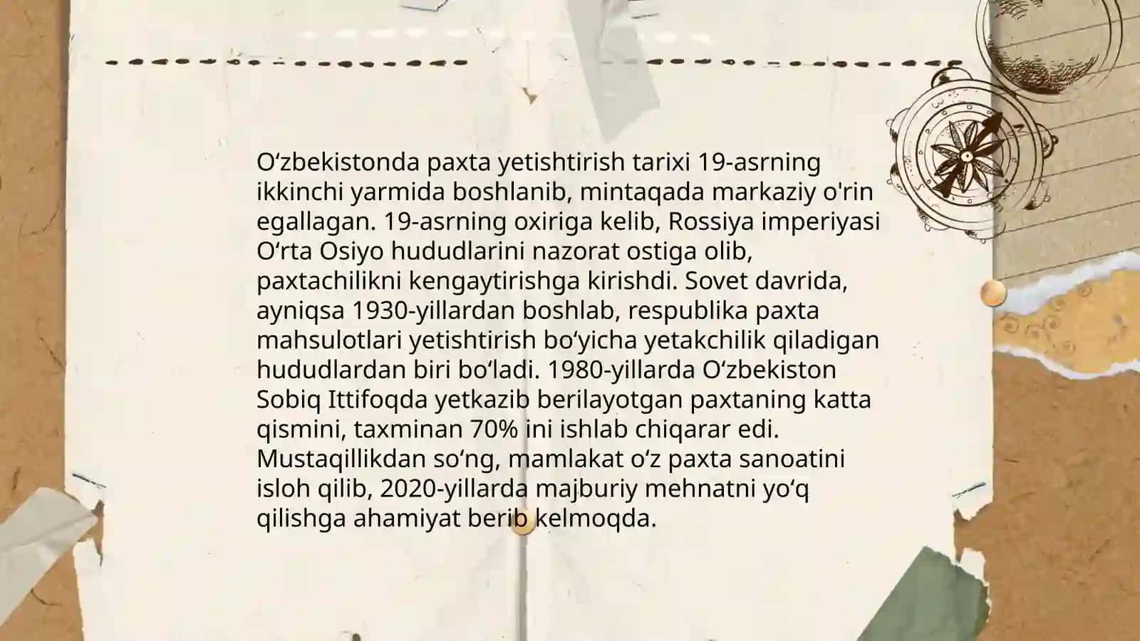 Oʻzbekistonda paxta ishi tarixi 3