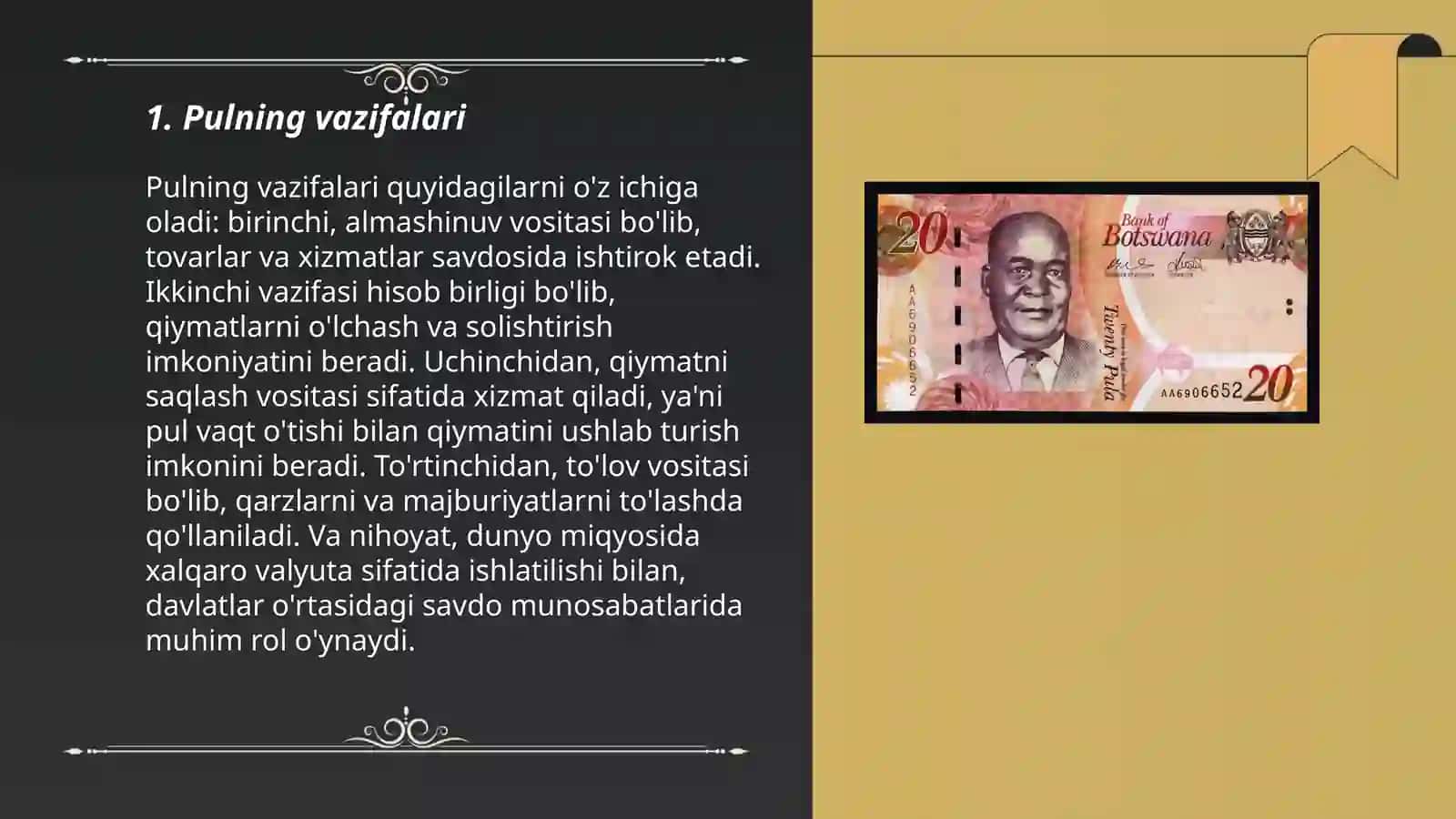 Pul va tovar munosabatlari 3