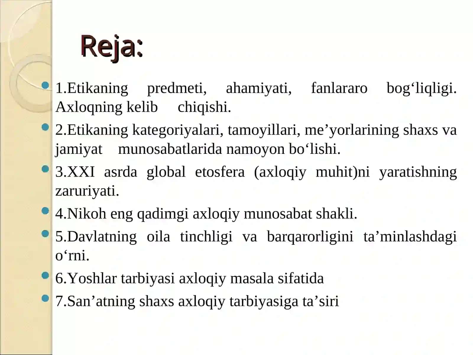 Etika fanining predmeti va jamiyathayotidagi ahamiyati 3