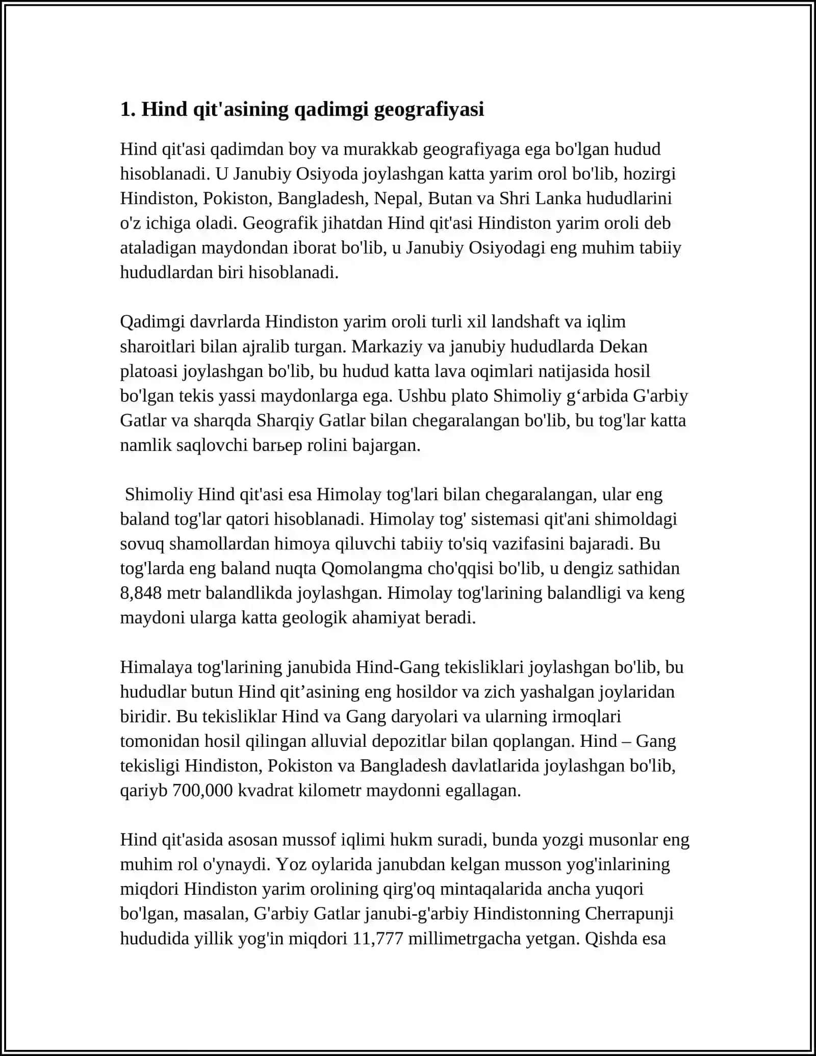 OREYLARGACHA BOʻLGAN ENG QADIMGI HINDISTON 3