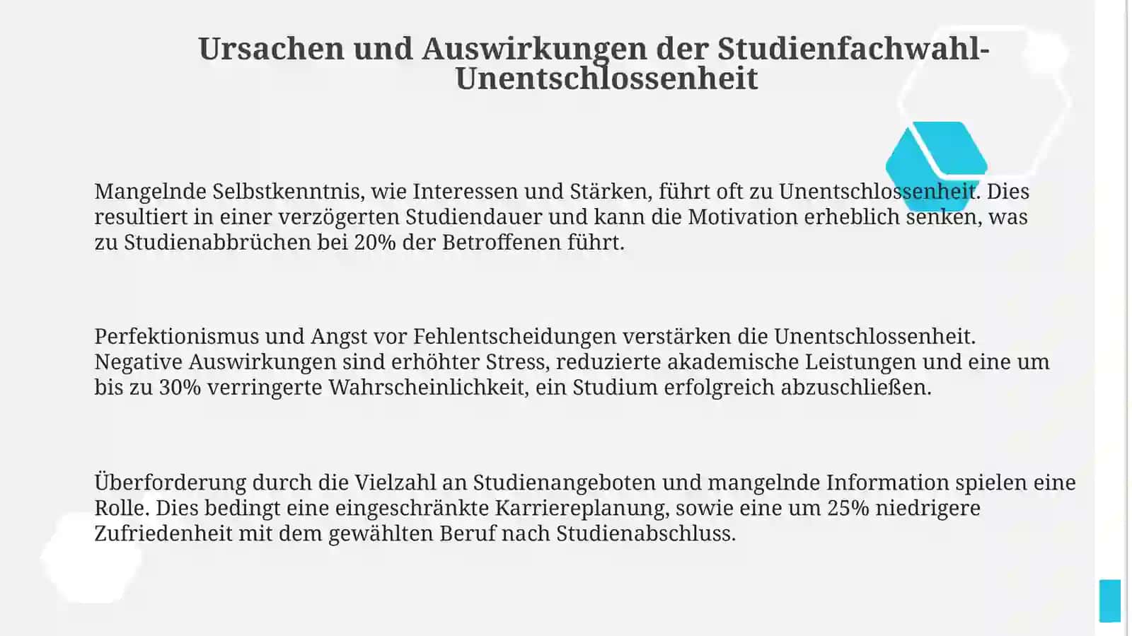 Navigiere durch die Studienwahl: Ursachen, Auswirkungen und Wege nach vorn 3