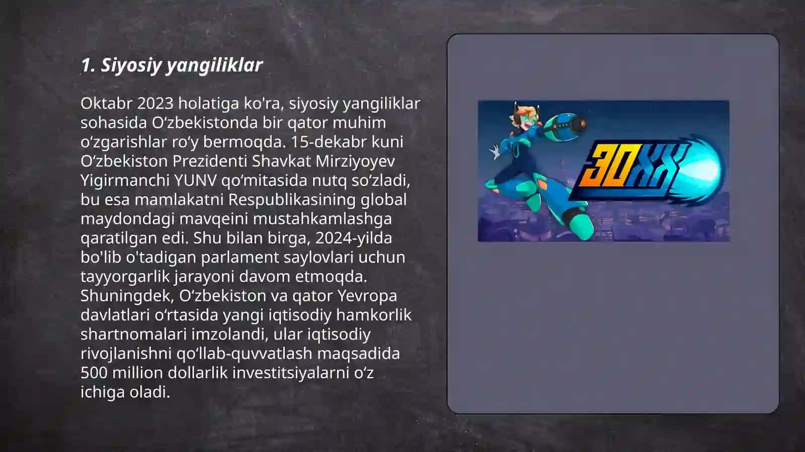 Oxirgi ikki kunlikdagi yangiliklar 3