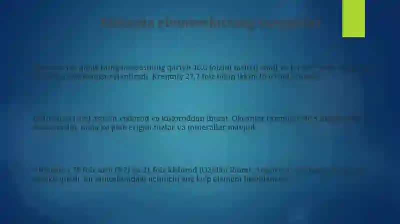 Tabiatdagi elementlarning tarqalishi 3