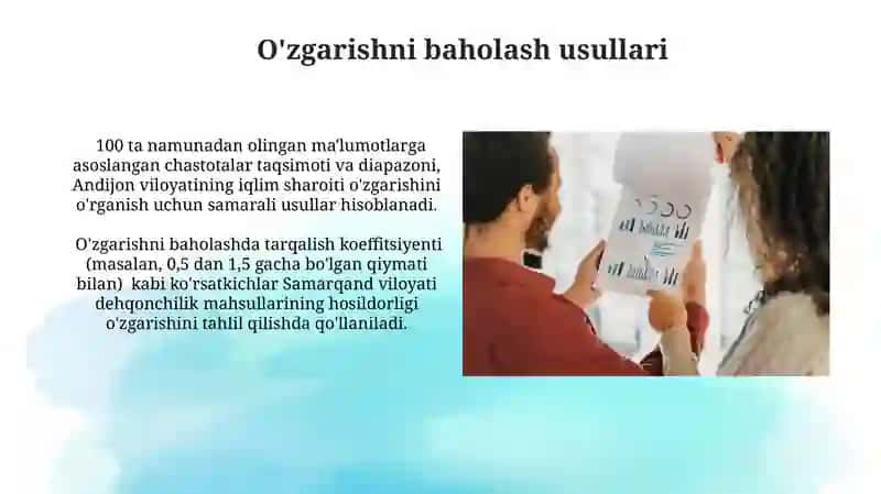 Variatsa baholash usullari 3