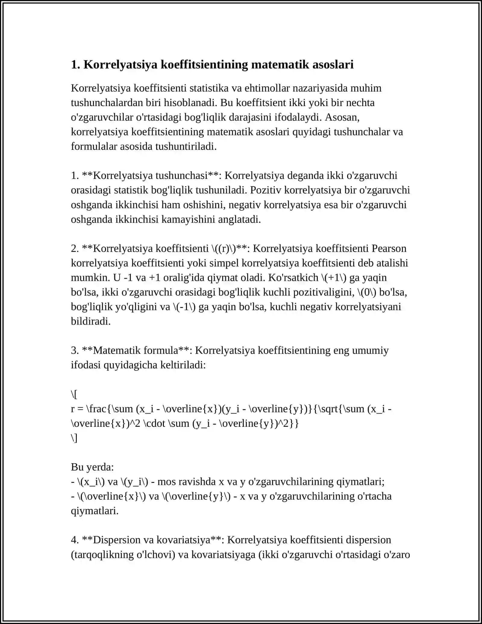 KORRELYATSIYA KOEFFITSIENTINING AMALDA QOʻLLASH 3
