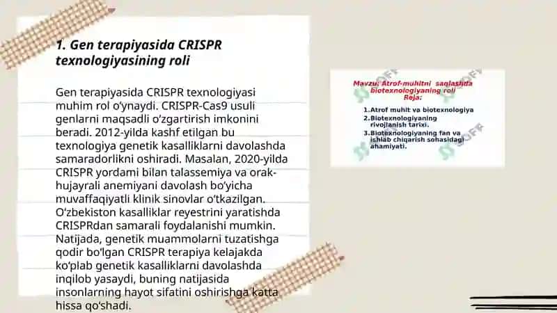 Gen terapiyasida molekulyar biotexnologiyaning yutuqlari 3