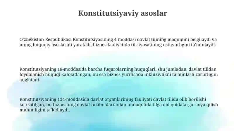 Davlat tilida ish yuritishning huquqiy asoslar 3