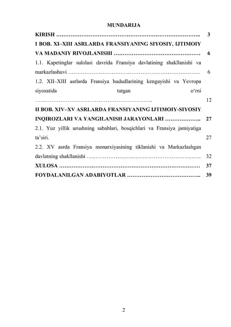 XI-XV asrlarda Fransiya 3