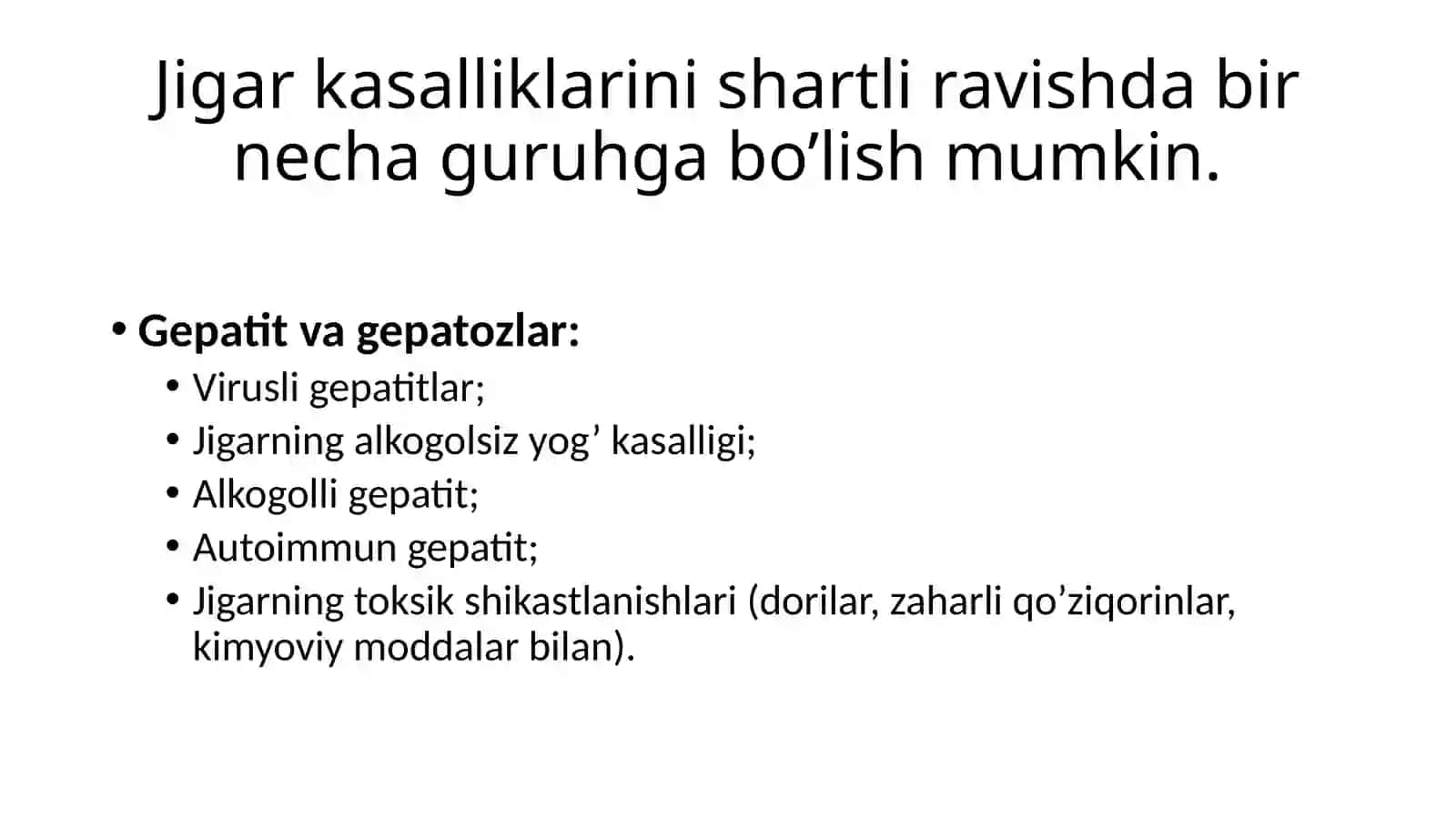 Jigarning asosiy kasalliklari 3
