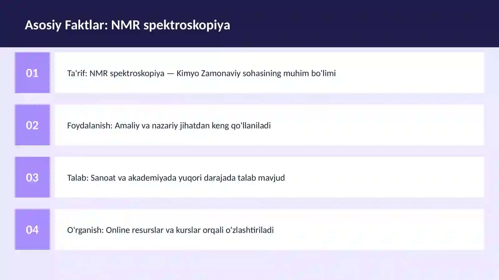NMR spektroskopiya 3