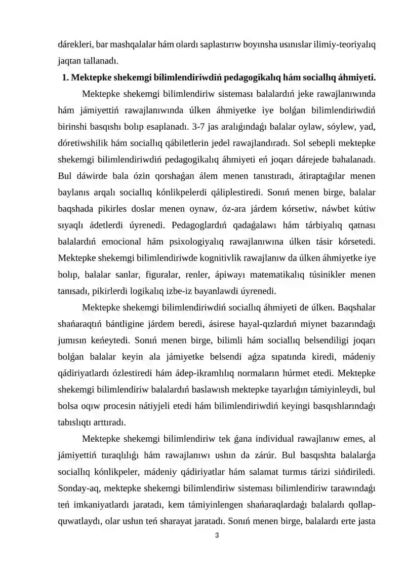 Mektepke shekemgi tálim 3