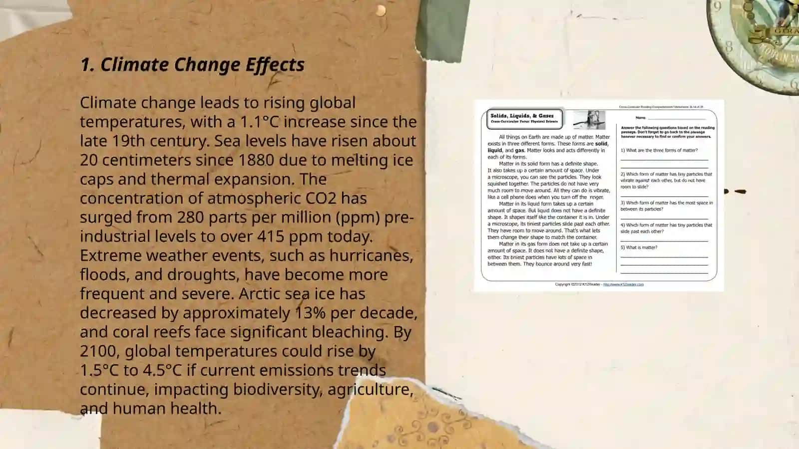 Plan: Climate Change Effects 3