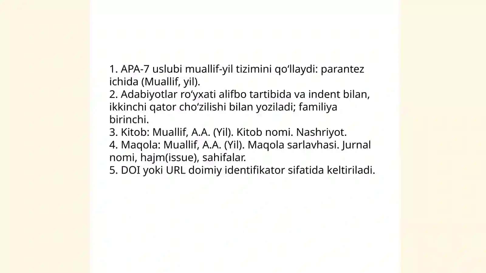 Adabiyotlar sharhi 3