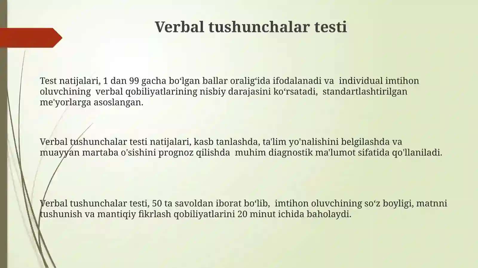 Differentsial Qobiliyatlar Batareyasi 3