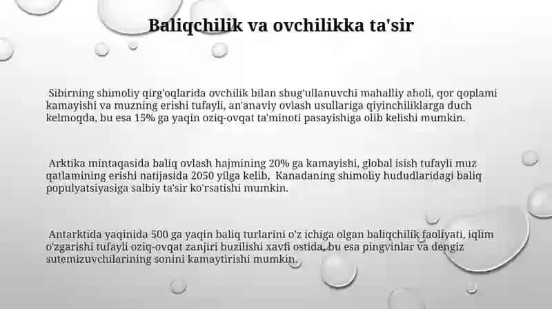 Qutb muzlarini saqlab qolish masalalari va yechimlari 3