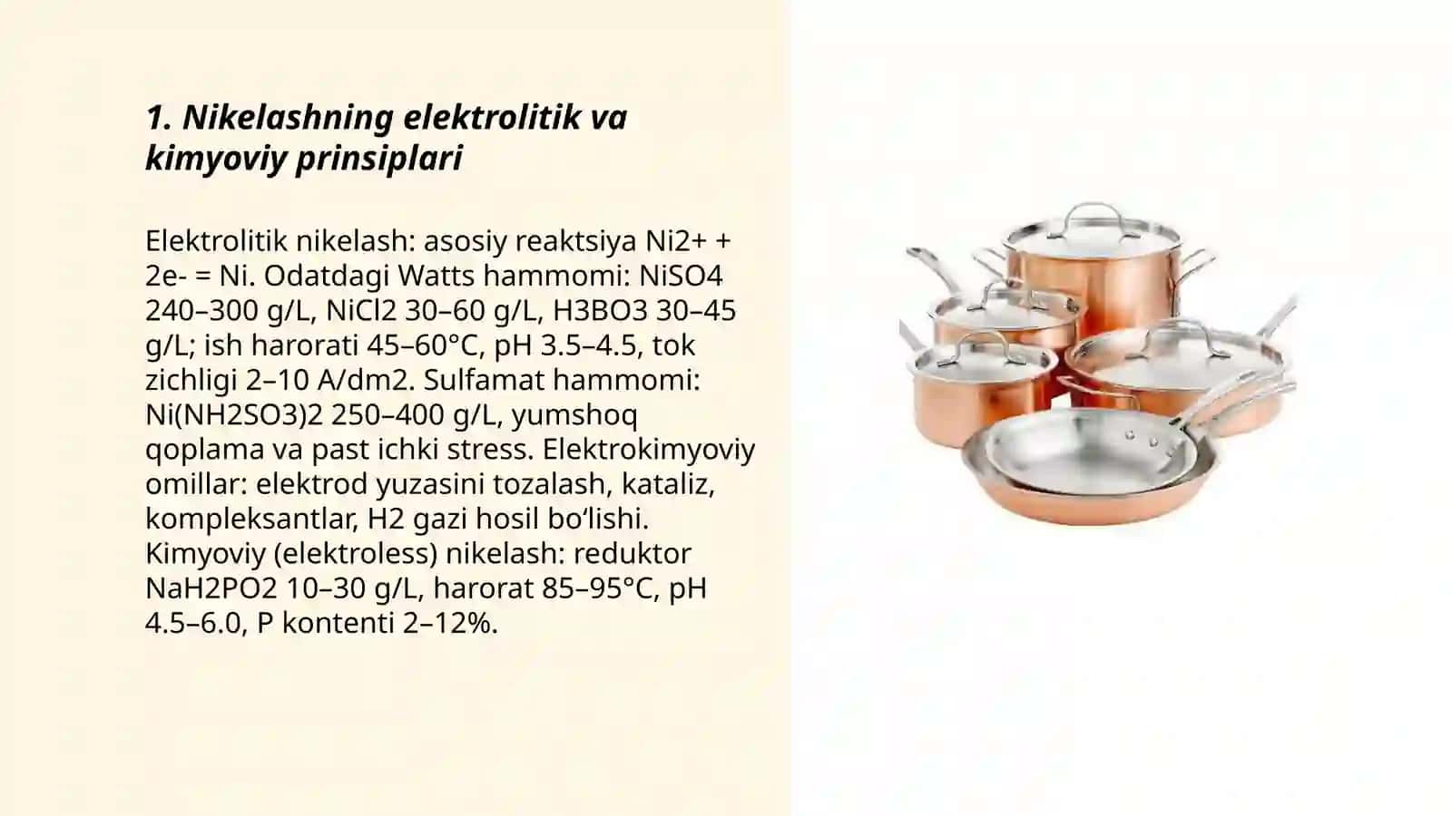 Nikelashning Elektrolitik va Kimyoviy Prinsiplari 3