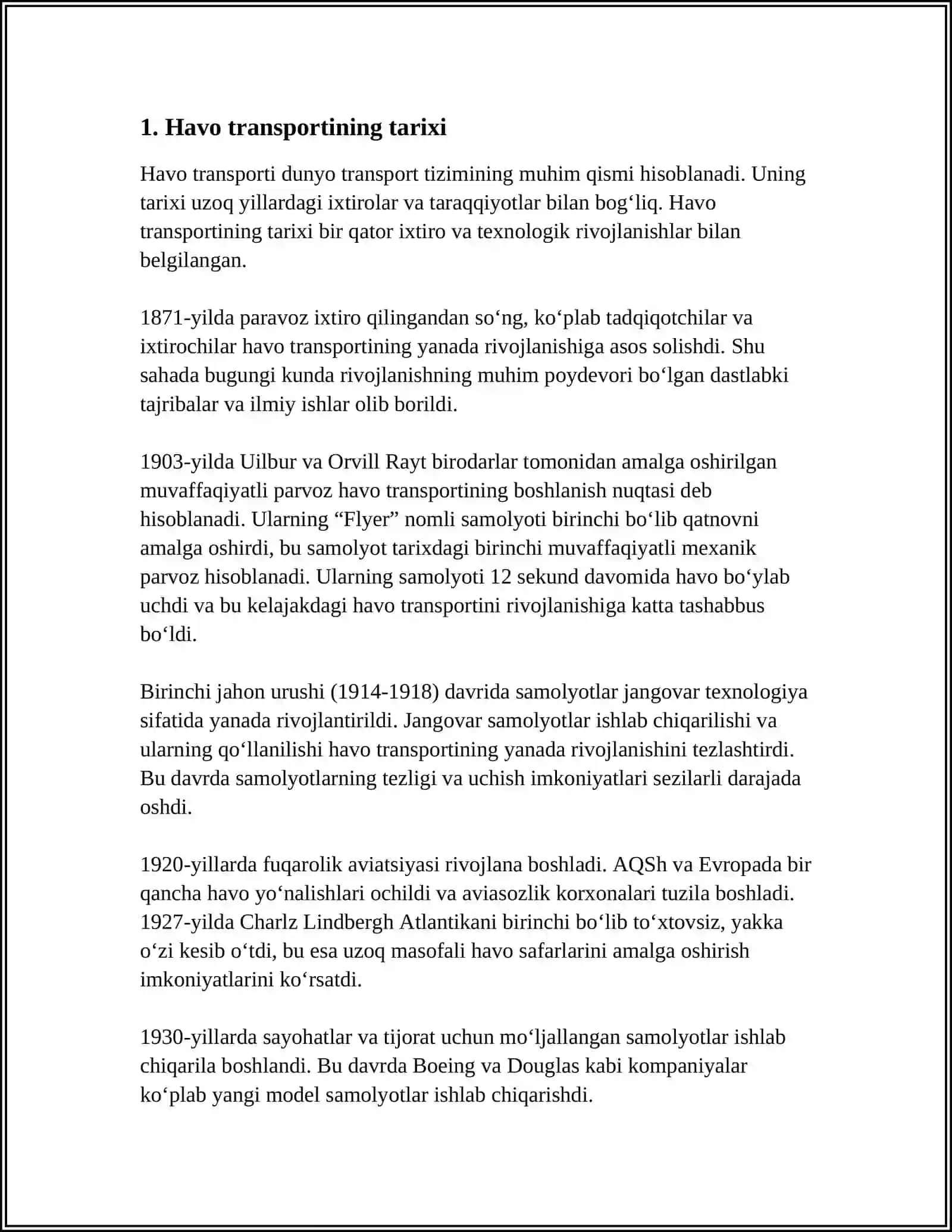 Havo Transport 3