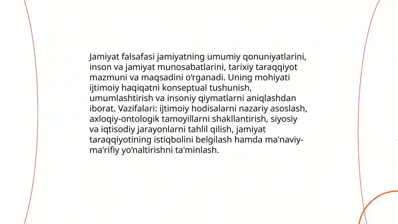 Jamiyat falsafasi 3