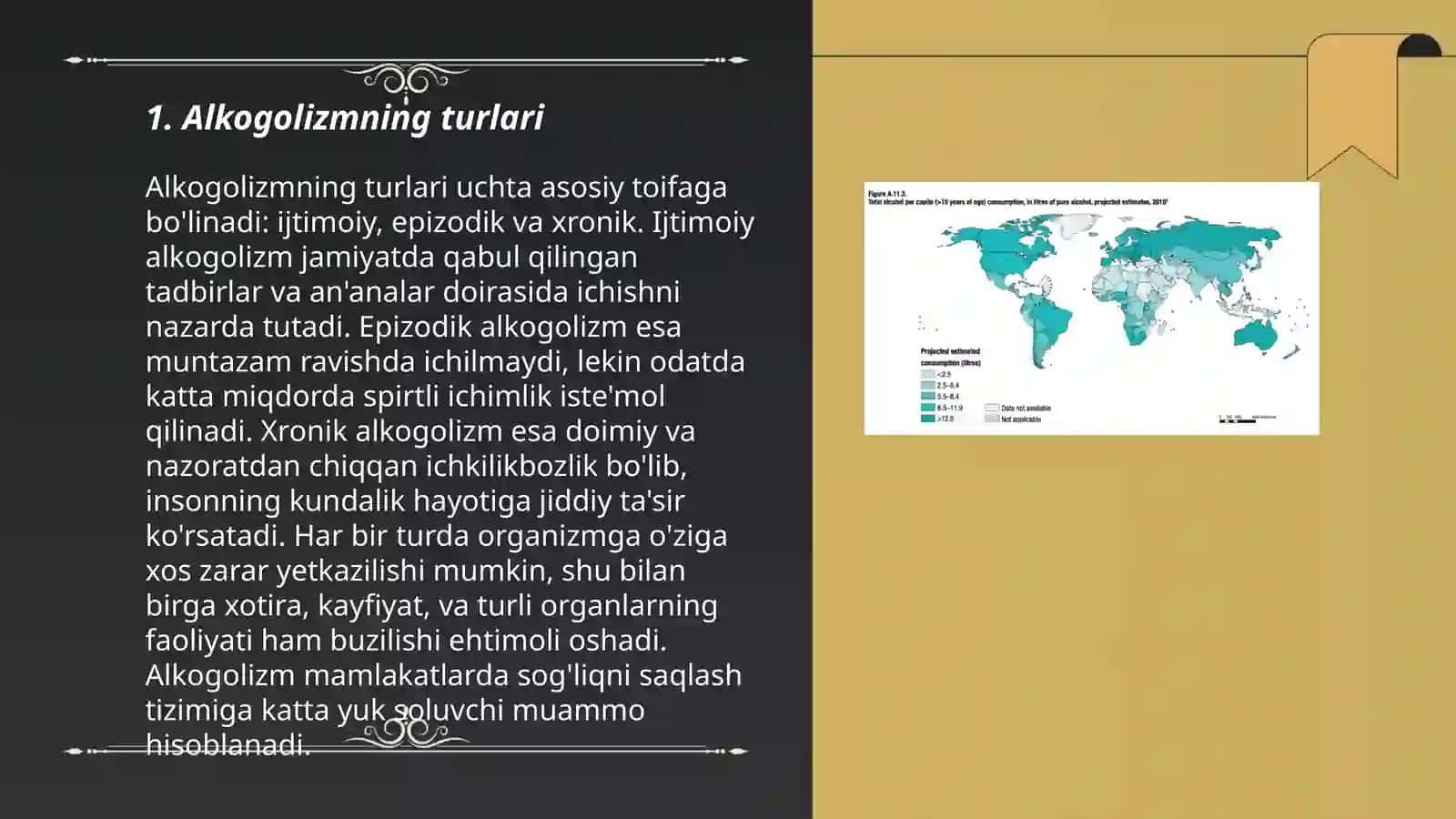 Spirtli ichimliklar isteʼmol qilish Alkogolizm 3
