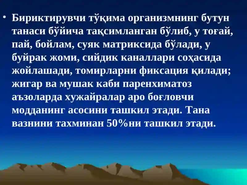 Бириктирувчи тукима биокимёси 3