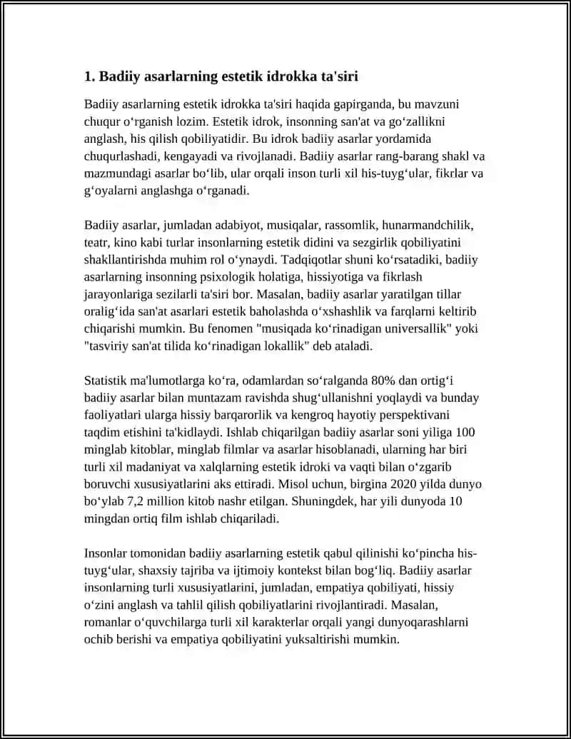 DUNYONI ESTETIK IDROK ETISHDA BADIIY ASARLARNING AHAMIYATI 3