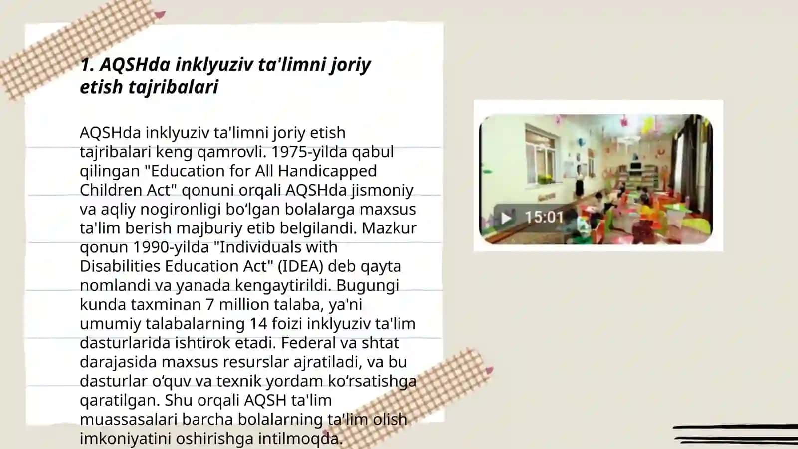 Inklyuziv ta'limning joriy qilish yóllari 3