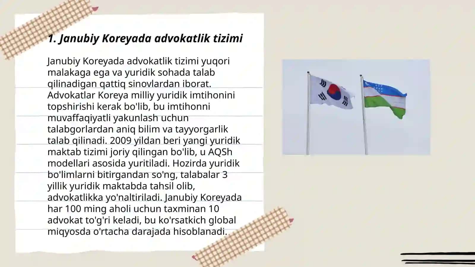 Janubiy Koreaning advokaturasi 3