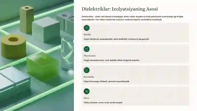 O'tkazgichlar va Dielektriklar 3