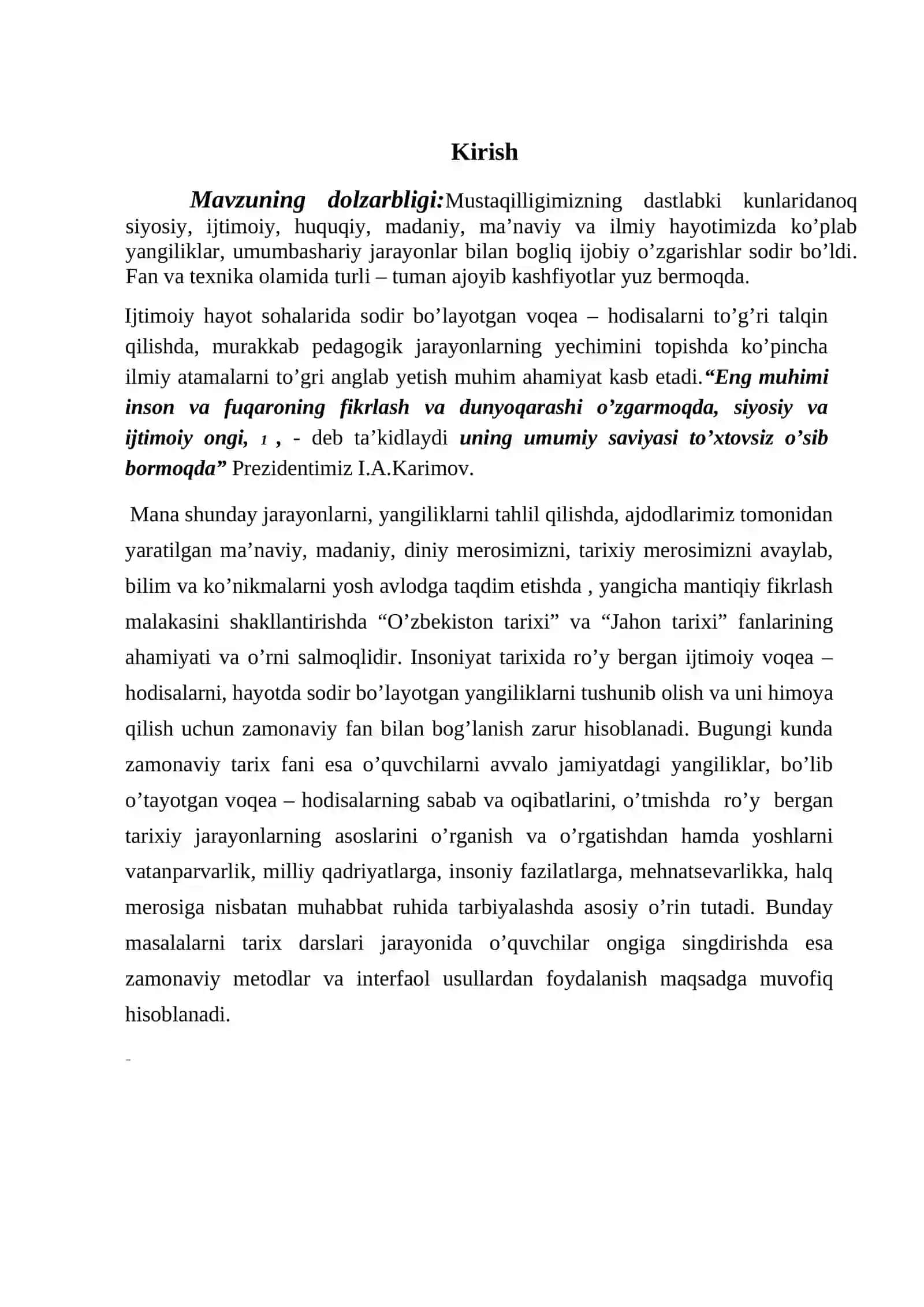 O‘ZBEKISTON TARIXI DARSLARINI TASHKIL ETISHDA INTERFAOL USULLAR 3