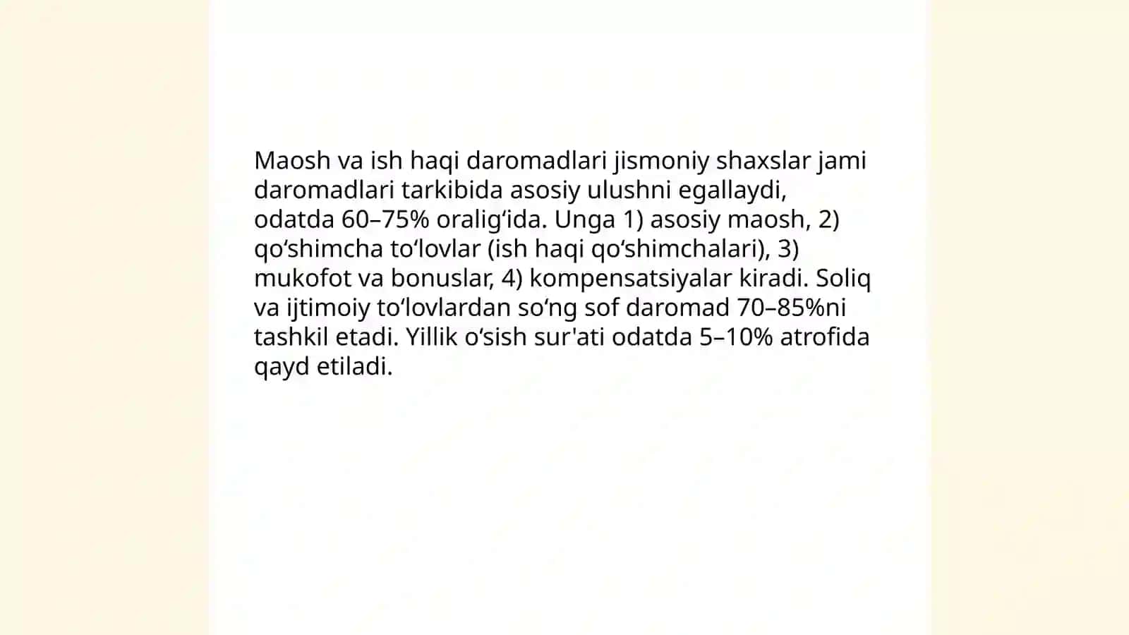 Jismoniy shaxslar jami daromadlari tarkibi 3