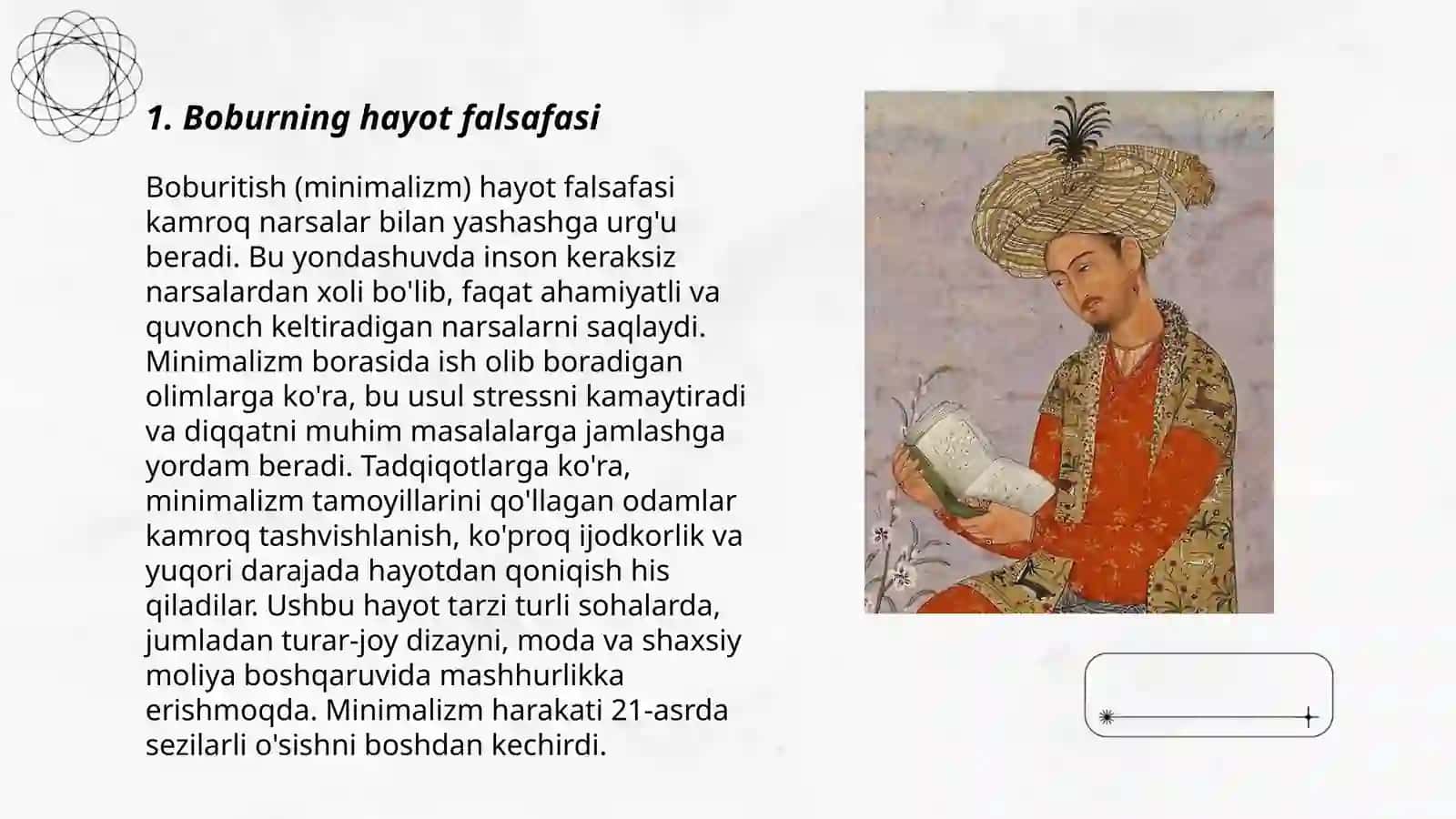 Boburning hayot falsafasi 3