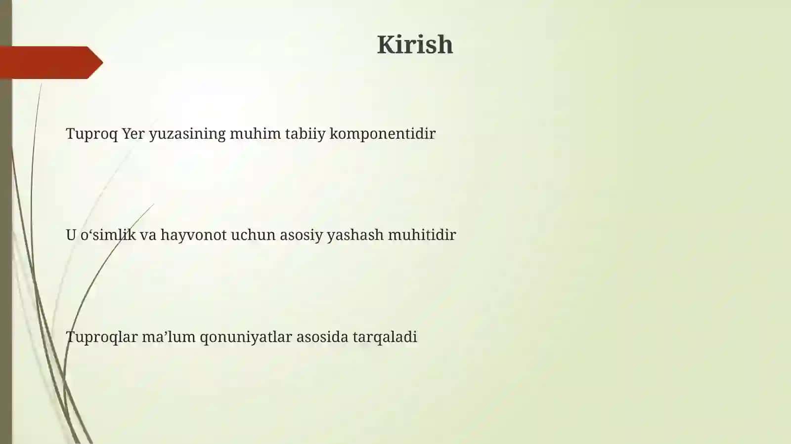 Tuproqlarning tarqalish qonuniyatlari 3