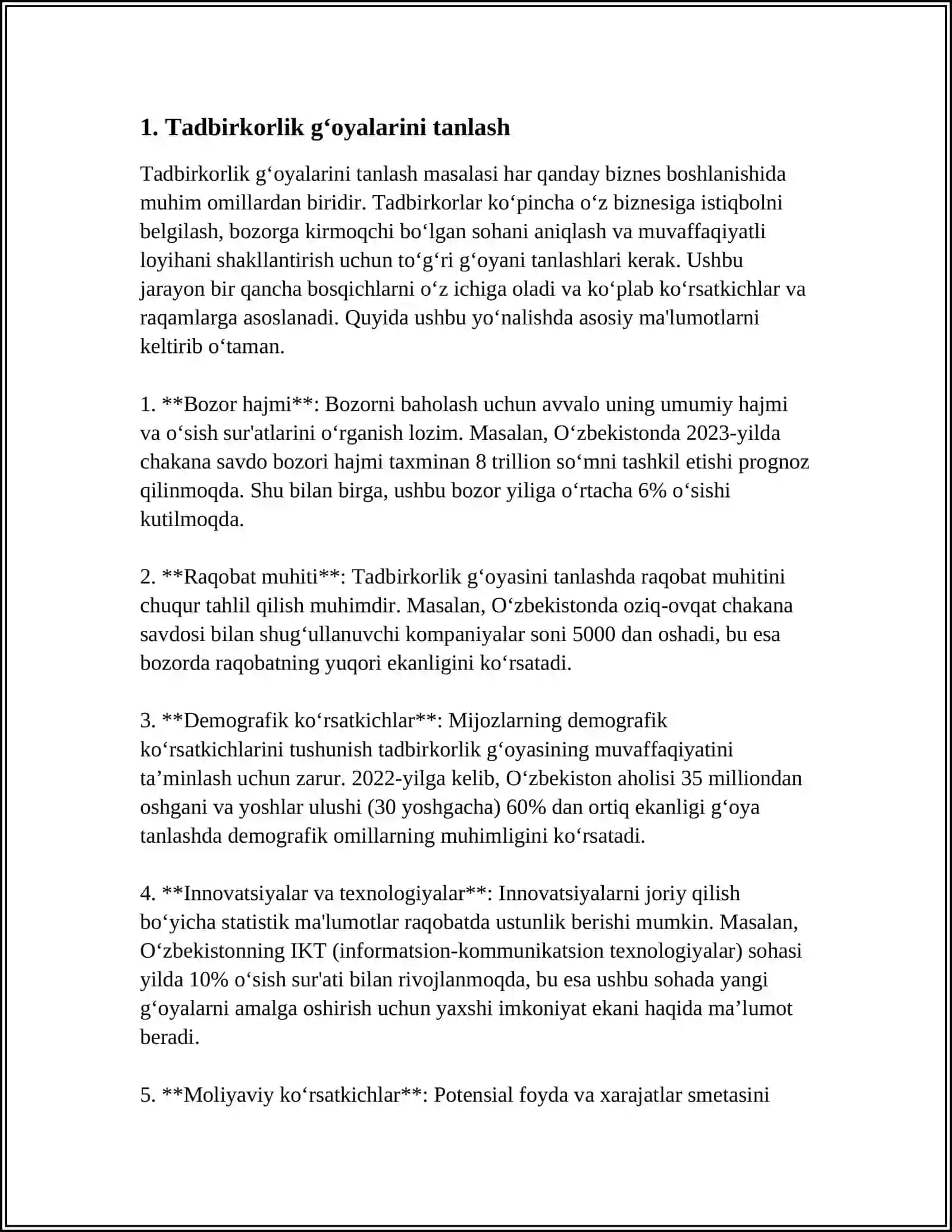 TADBIRKORLIK 3