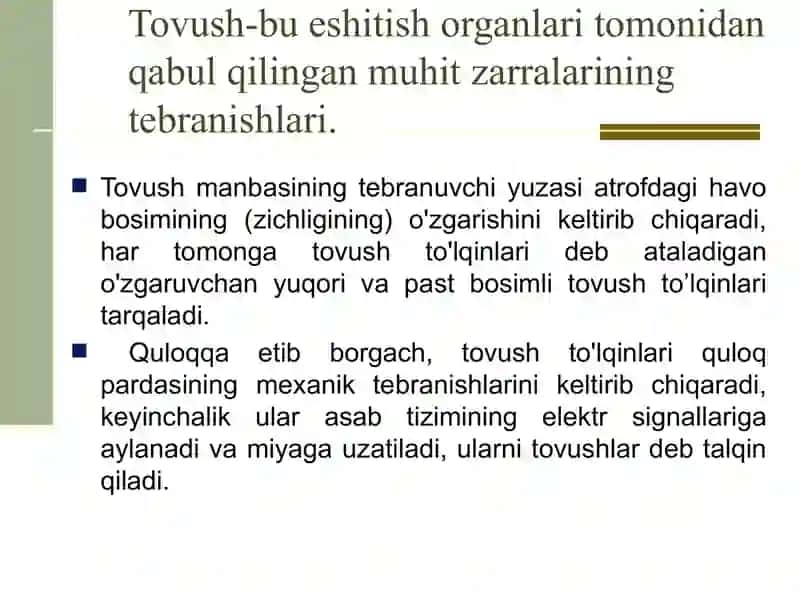 Tovush akustikasi 3