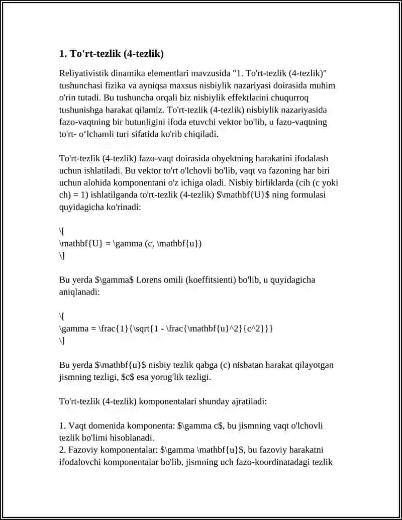 RELYATIVISTIK DINAMIKA ELEMENTLARI 3
