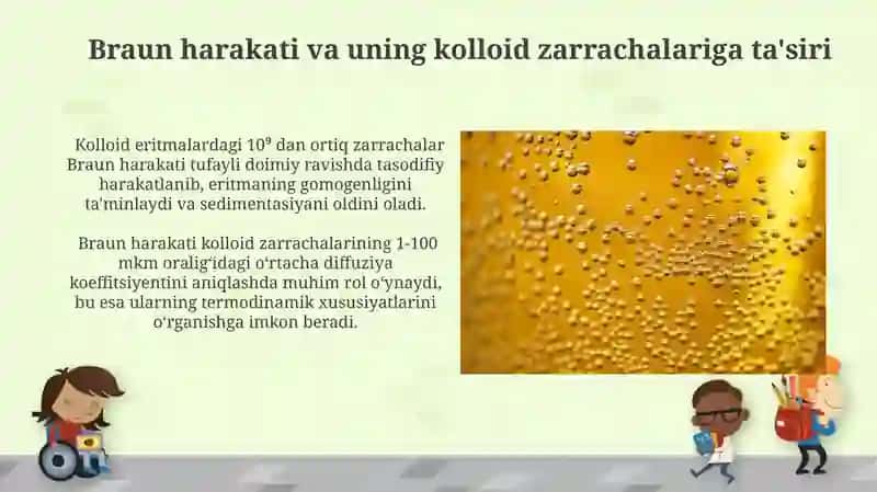 Kolloid eritmalarning molekulyar kinetik xossalari 3