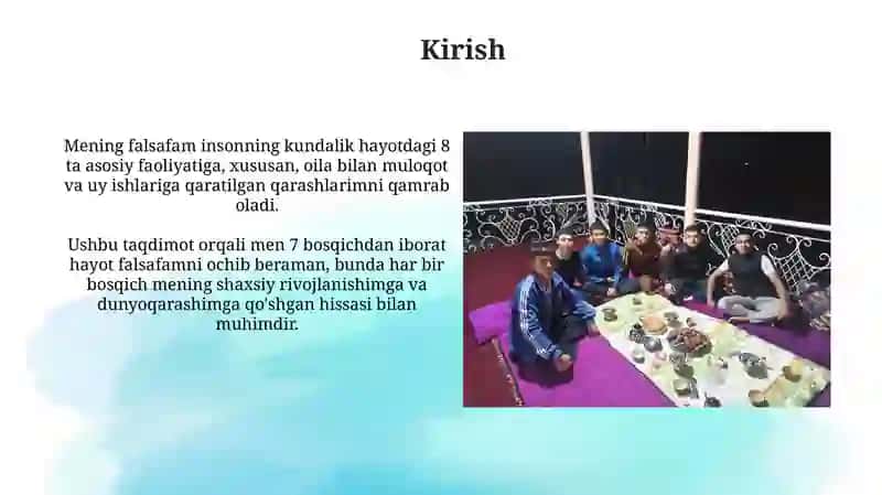 Mening hayot falsafam 3